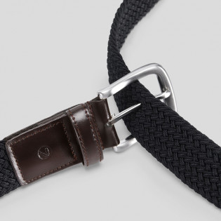 Xiaomi QIMIAN Elastic Knitting Pin Buckle Belt Black